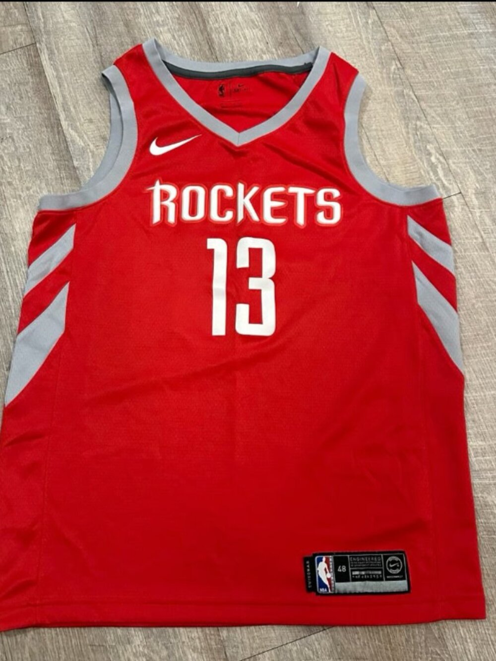 Nike NBA Houston Rockets James Harden #13 Swingman Jersey Size 48 Large